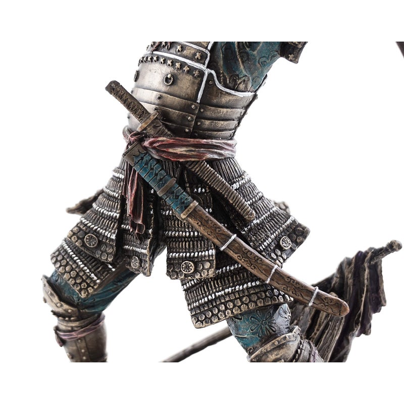 Top Collection Japanese Bushido Samurai Warrior Statue- Historical Sculpture with Martial Arts Sword in Premium Cold Cast Bronze - 9-Inch Collectible Figurine - Image 5